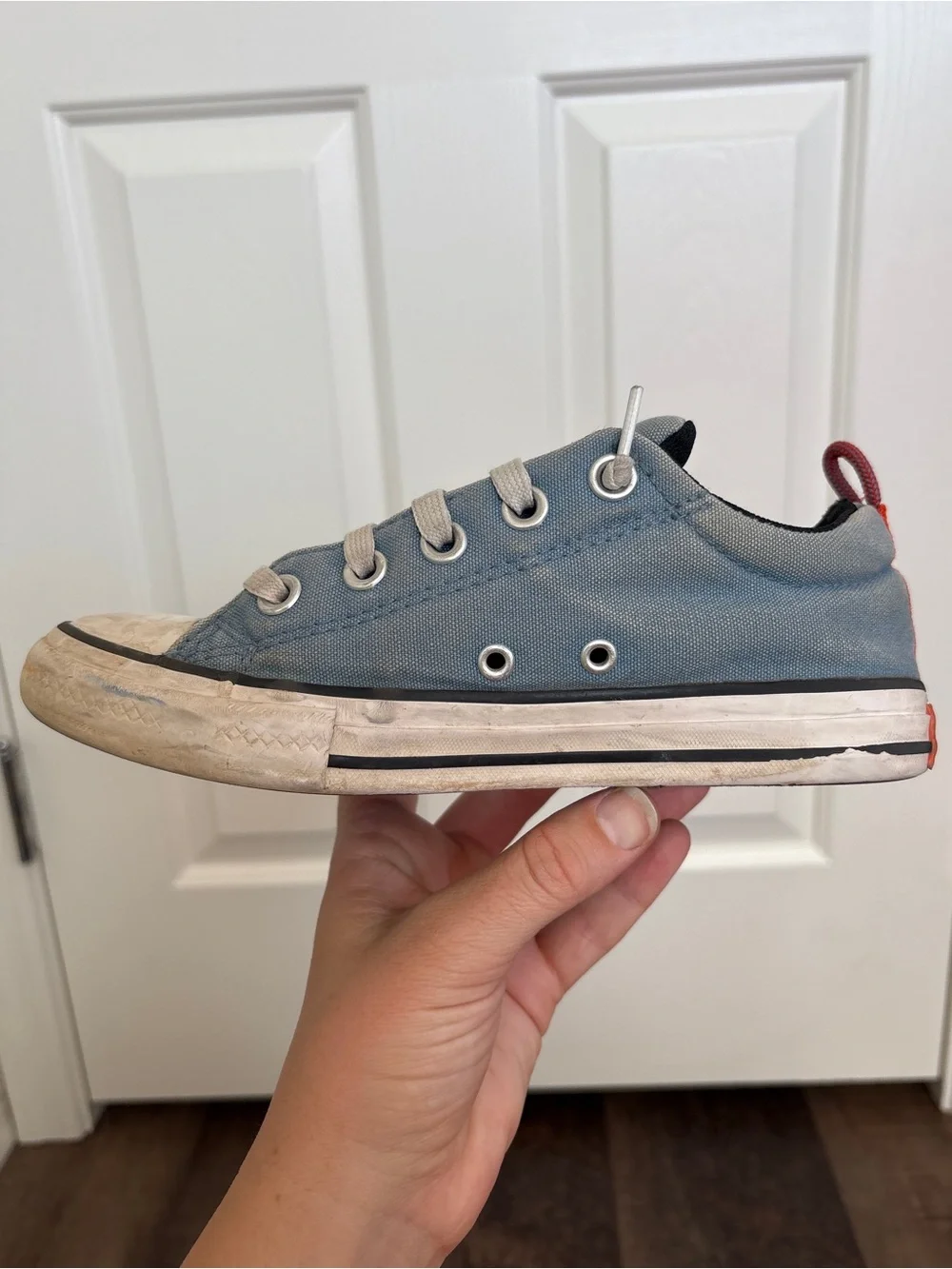 Converse Kids Chuck Taylor All Star Blue and Orange Sneakers